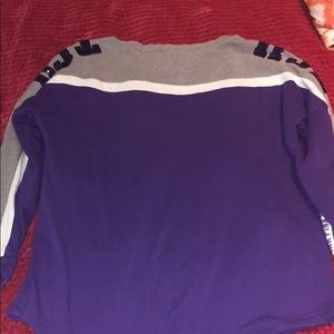 PINK Victoria's Secret Tops - Longsleeved purple and gray TCU shirt PINK Victoria's Secret Tops - Longsleeved purple and gray TCU shirt